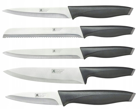 Amefa Ricgardson Sheffield zestaw 5 noże kuchenne Advantage w bloku do warzyw mięsa chleba szefa kuchni 