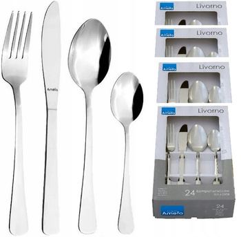 AMEFA 96 SZTUĆCE ZESTAW KOMPLET LIVORNO 24 OSOBY