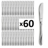 AMEFA sztućce Whisper zestaw 60 NOŻE OBIADOWE tanie gastronomiczne dla 60 OSÓB do baru restauracji stołówki stal 18/0 