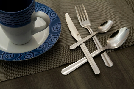 Amefa tanie sztućce Colibri zestaw 24 sztuki komplet dla 6 osób nierdzewnedo baru gastronomii bez niklu 18/0