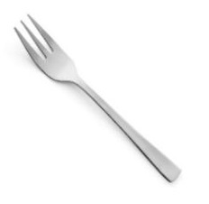 Amefa sztućce Atlantic 1 widelczyk do ciasta tortu deserów nierdzewny nowoczesny prosty gładki bez wzoru ze stali 18/10