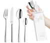 Sztućce Amefa Martin zestaw 48 sztuk dla 12 osób proste nowoczesne sztućce obiadowe bez wzoru stal 18/10 komplet 