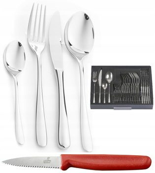 GERPOL VENUS 24 sztućce nierdzewne zestaw dla 6 osób połysk komplet do obiadu