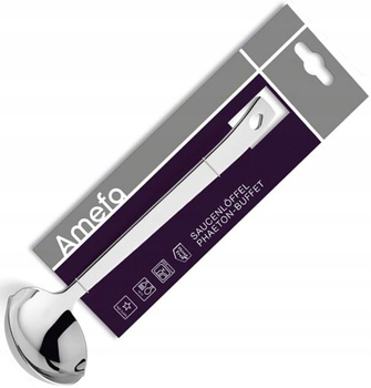 AMEFA MARTIN 1 krótki CZERPAK 21 cm łyżka nabierka do sosu sztućce ze stali nierdzewnej 18/10 bez wzoru