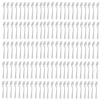 AMEFA BAGUETTE 120 sztućce nierdzewne widelczyki do ciasta tortu zestaw  dla 120 OSÓB eleganckie do gastronomii restauracji  kawiarni