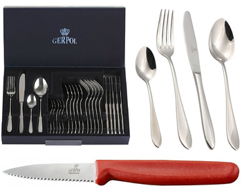 GERPOL MONA 24 sztućce zesatw nierdzewne klasyczne eleganckie dla 6 osób