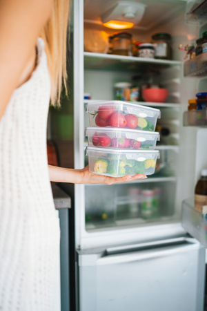 VIALLI POJEMNIM 1, 1 L ŚNIADANIÓWKA LUNCHBOX  NA ŻYWNOŚĆ POSIŁEK PRACY BEZ BPA 