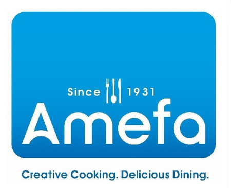 Amefa 48 sztućce nierdzewne zestaw 1244 Helma fala  komplet 12 osób