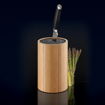 Ambition stojak blok na noże uniwersalny Lord drewniany bambusowy okrągły do noży z drewna bambusowego