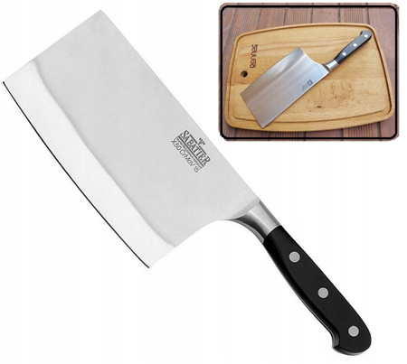 Amefa Richardson Sheffield duży ciężki nóż tasak kuchenny  ok. 0,5 kg  ostry do mięsa kości warzyw V Sabatier 30 cm 55HRC