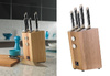 Amefa Richardson Sheffield noże kuchenne w bloku drewnianym zestaw 5 sztuk R-VISION ze stali nierdzewnej kute 