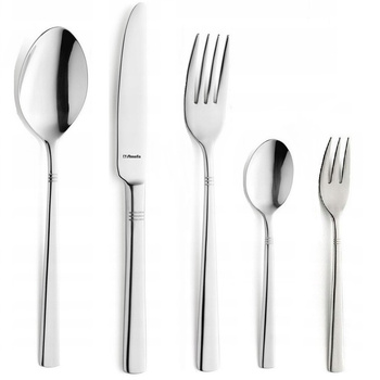 AMEFA DAKOTA 500 sztuće nierdzewne zestaw z widelczykami dla 100 OSÓB nowoczesne eleganckie gastronomiczne do restauracji bez niklu 18/0