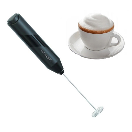 OPTIMUM SPIENIACZ ELEKTRYCZNY MLEKA PIANKI RĘCZNY CZARNY MIESZADŁO