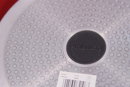 Ambition patelnia głęboka 28 cm Taurus z dwoma uchwytami pokrywą żaroodporną brytfanna z aromatyzerem do piekarnika na indukcję gaz