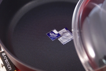 Ambition patelnia głęboka 28 cm Taurus z dwoma uchwytami pokrywą żaroodporną brytfanna z aromatyzerem do piekarnika na indukcję gaz