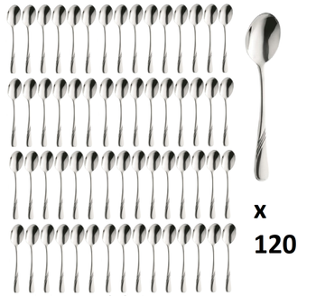Sztućce AMEFA Helma 120 łyżka obiadowa stołowa komplet dla 120 OSÓB gastronomiczne do restauracji pizzerii hotelu stal 18/10