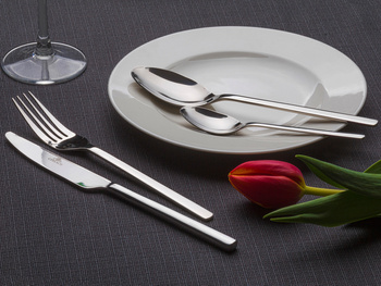 GERLACH MODERN 112 zestaw 24 sztućców nierdzewnych nowoczesny dla 6 osób bez wzoru