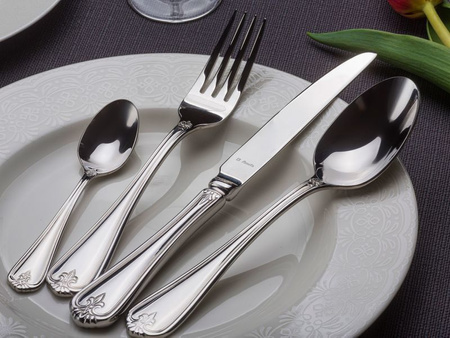 AMEFA DUKE 200 sztućce nierdzewne retro zestaw dla 50 OSÓB gastronomiczne premium do restauracji baru komplet z wzorem ze stali 18/10