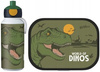 MEPAL śniadaniówka i bidon BEZ BPA DINOZAUR T-REX zestaw lunchbox butelka z ustnikiem do zmywarki