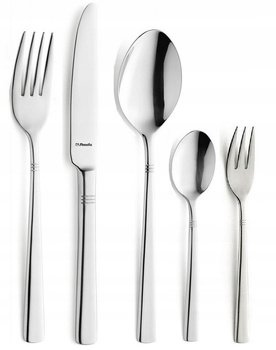 Sztućce Amefa Dakota  300 nierdzewne 60 OSÓB zestaw z widelczykami do ciasta gastronomiczne restauracyjne nowoczesne bez niklu 18/0