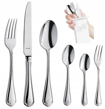 AMEFA 36 SZTUĆCE RETRO ELEGANCKIE DUKE OBIADOWE 24 DESEROWE WIDELCZYKI 6