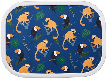 MEPAL  lunchbox śniadaniówka dla dziecka pojemnik bento na kanapki warzywa owoce kanapnik Jungle Małpki Campus 750 ml bez BPA