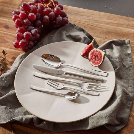 AMEFA MARTIN 4 sztućce nierdzewne zestaw na 1 OSOBĘ  eleganckie nowoczesne bez wzoru gastronomiczne do restauracji stal 18/10 