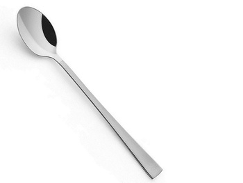 Sztućce Amefa Atlantic 1 długa łyżeczka do latte lodów deserów koktajli nierdzewna nowoczesna gładka bez wzoru ze stali 18/10
