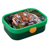 Mepal Campus TYGRYS zestaw dla dzieci lunchbox śniadaniówka bidon z ustnikiem butelka pojemnik na owoce fruitbox Wild Tiger bez BPA