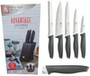 Amefa Ricgardson Sheffield zestaw 5 noże kuchenne Advantage w bloku do warzyw mięsa chleba szefa kuchni 