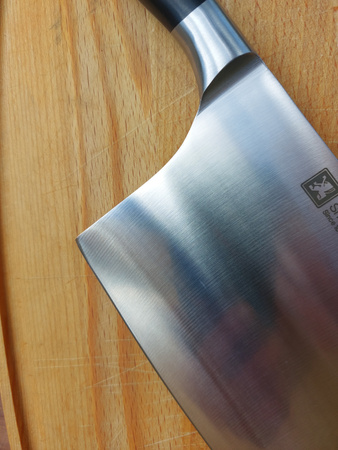 Amefa Richardson Sheffield duży ciężki nóż tasak kuchenny  ok. 0,5 kg  ostry do mięsa kości warzyw V Sabatier 30 cm 55HRC