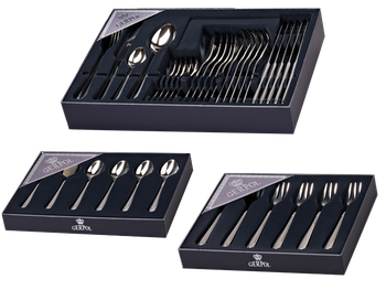 Gerpol komplet 36 sztućce zestaw Violino komplet łyżeczki do kawy widelczyki