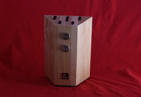 Amefa Richardson Sheffield noże kuchenne w bloku drewnianym zestaw 5 sztuk R-VISION ze stali nierdzewnej kute 