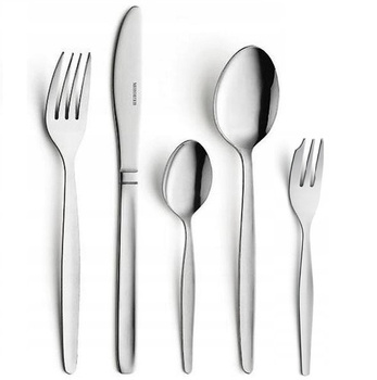 AMEFA sztućce Scandinave zestaw 500 komplet dla 100 OSÓB z widelczykami tanie gastronomiczne barowe bez wzoru nierdzewne bez niklu stal 18/0