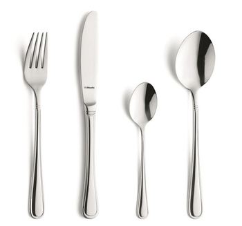 AMEFA BARCELONA 480 sztućce nierdzewne zestaw na 120 OSÓB obiadowe gastronomiczne restauracji ze wzorem bez niklu 18/0