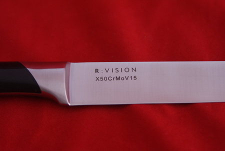 Amefa Richardson Sheffield noże kuchenne w bloku drewnianym zestaw 5 sztuk R-VISION ze stali nierdzewnej kute 