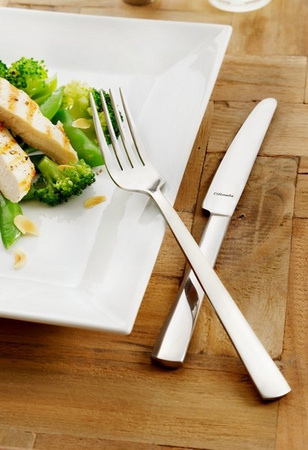 AMEFA MODERNO 4 sztućce nierdzewne zestaw na 1 OSOBĘ nowoczesne bez wzoru do domu restauracji gastronomii stal 18/10