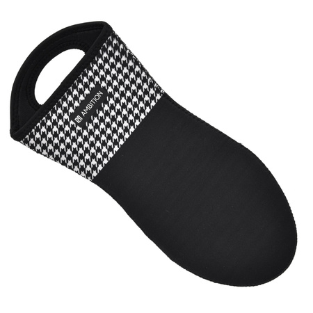 AMBITION RĘKAWICA ŁAPKA NEOPRENOWA KUCHENNA GRUBA OCHRONNA DO PIEKARNIKA PIECA GRILLA COCO CZARNO BIAŁA