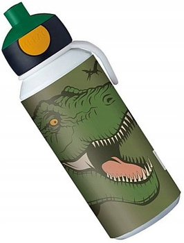 MEPAL butelka bidon bez BPA  DINOZAUR T-REX na napoje wodę z korkiem automatycznym 400 ml