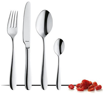 AMEFA OXFORD 4 sztućce nierdzewne komplet na 1 OSOBĘ eleganckie bez wzoru do domu gastronomii restauracji stal 18/10