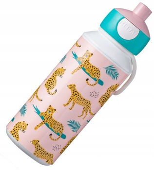 MEPAL butelka bidon dla dziecka z ustnikiem i automatycznym korkiemna napoje wodę sok Leopard Lampart 400 ml