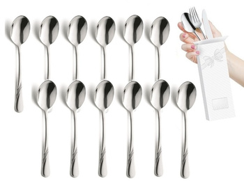 Amefa 12 sztućce 1244 Helma łyżeczki do herbaty komplet na 12 osób