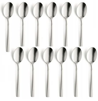 Sztućce Amefa Dakota 12 zestaw łyżeczki do HERBATY tortu ciasta deserów kawy zestaw ze stali nierdzewnej komplet bez niklu 18/0