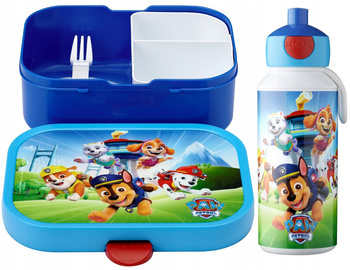 MEPAL 2 zestaw śniadaniówka lunchbox dla dziecka pojemnik bento na kanapki owoce warzywa bidon napoje soki  Paw Patrol Pups Psi Patrol bez BPA