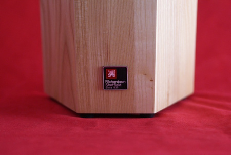 Amefa Richardson Sheffield noże kuchenne w bloku drewnianym zestaw 5 sztuk R-VISION ze stali nierdzewnej kute 