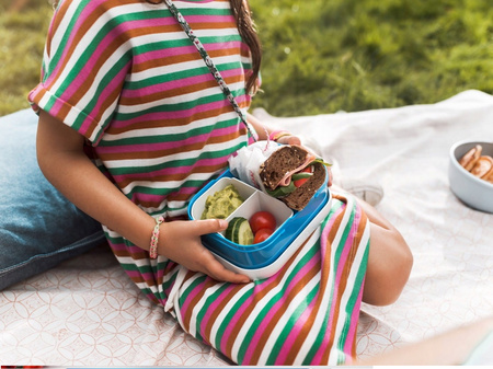 MEPAL  lunchbox śniadaniówka dla dziecka pojemnik bento na kanapki warzywa owoce kanapnik Jungle Małpki Campus 750 ml bez BPA