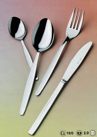 AMEFA sztućce Scandinave zestaw 500 komplet dla 100 OSÓB z widelczykami tanie gastronomiczne barowe bez wzoru nierdzewne bez niklu stal 18/0 