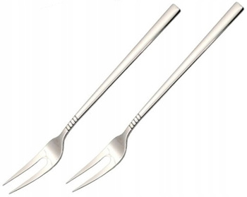 Sztućce GERPOL APOLLO zestaw 2 widelczyki przystawkowe zakąskowe do wędlin przystawek sera przekąsek stal 18/10