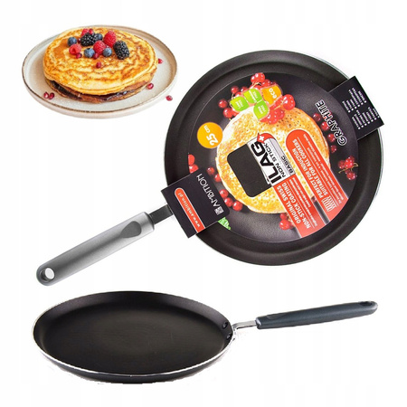Ambition patelnia do naleśników Graphite z powłoką nieprzywierającą indukcyjna na indukcję gaz 25 cm