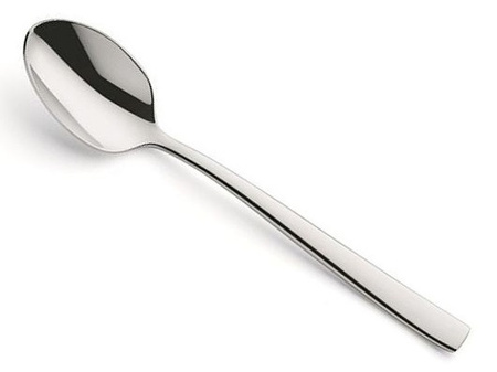 Sztućce Amefa Martin komplet 36 sztuk dla 6 osób z widelczykami do ciasta i łyżeczkami do kawy nowoczesne obiadowe deserowe 18/10